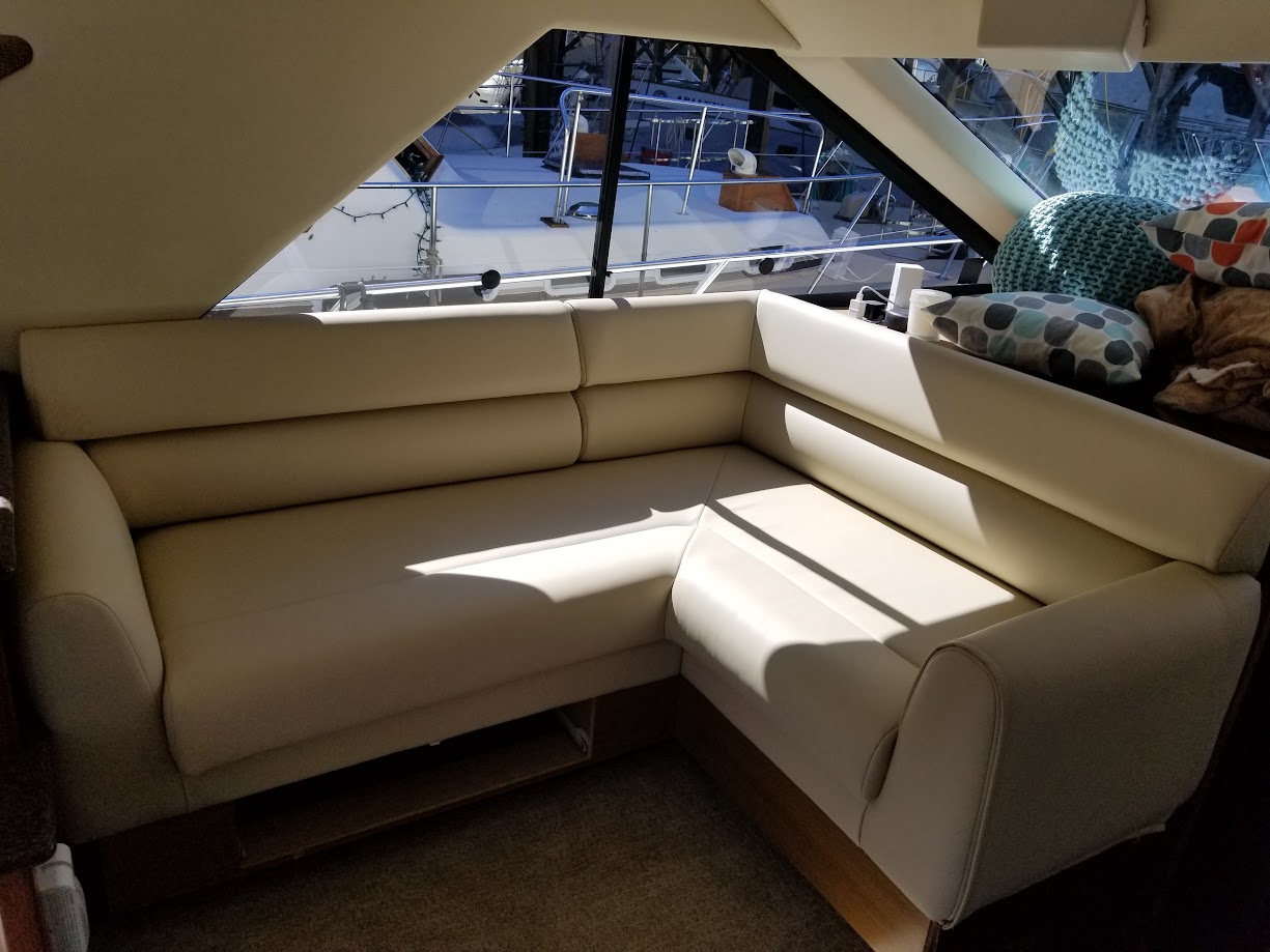 Boat L Shaped Tan Couch