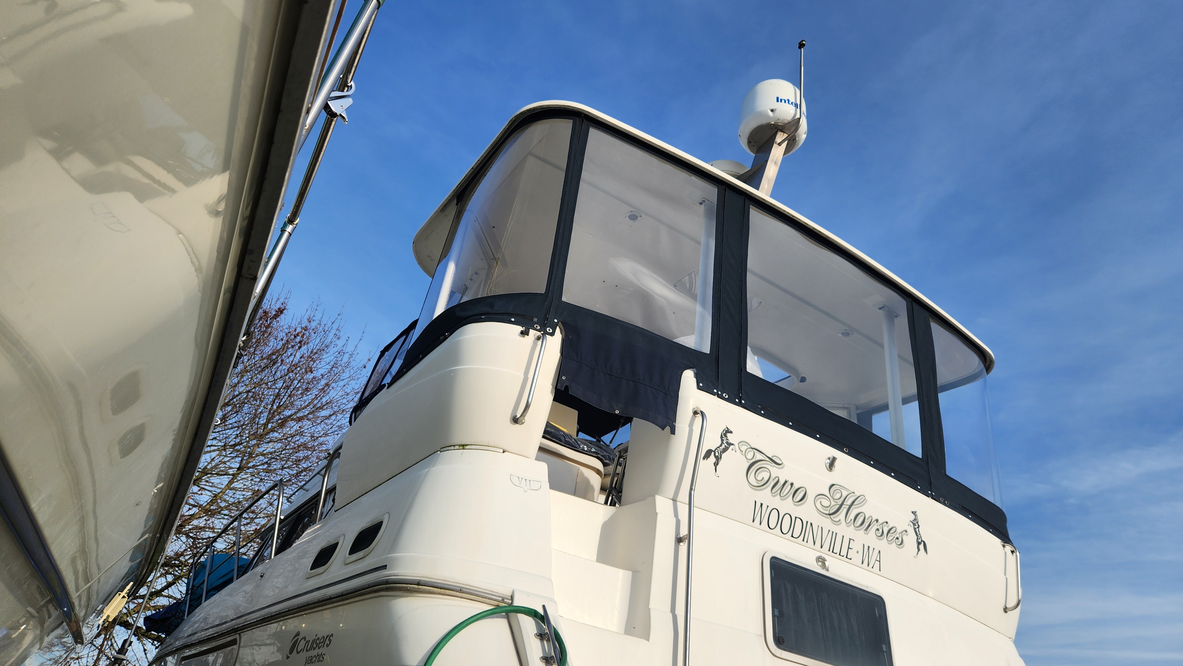 Rear of Boat Windowed Cover