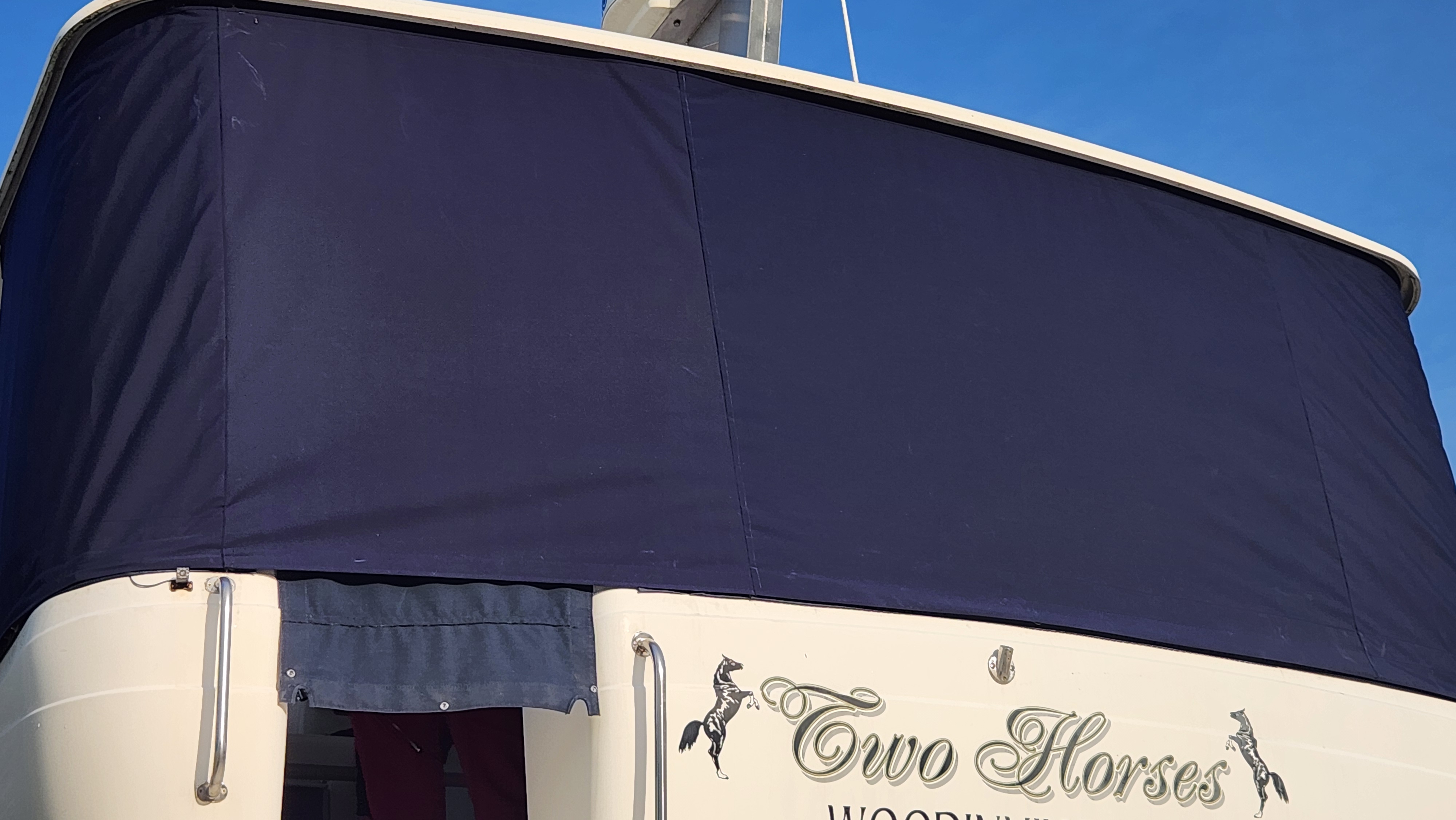 Rear of Boat Full Black Cover