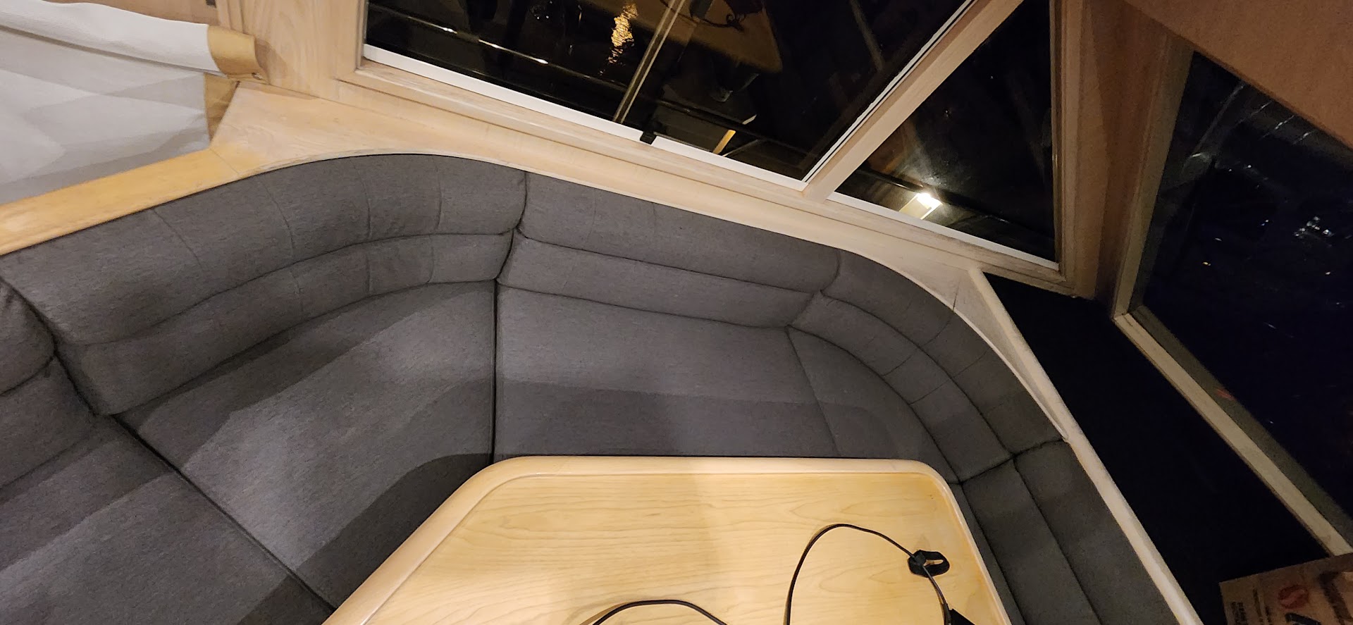 Boat U Shaped Lounge with Gray Vinyl