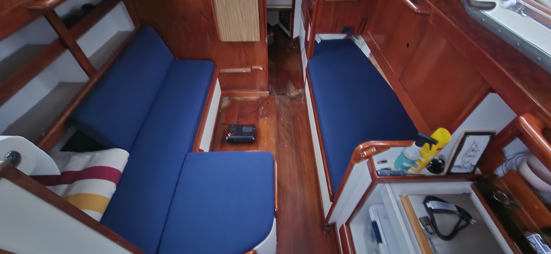 Boat Two Blue Interior Lounges
