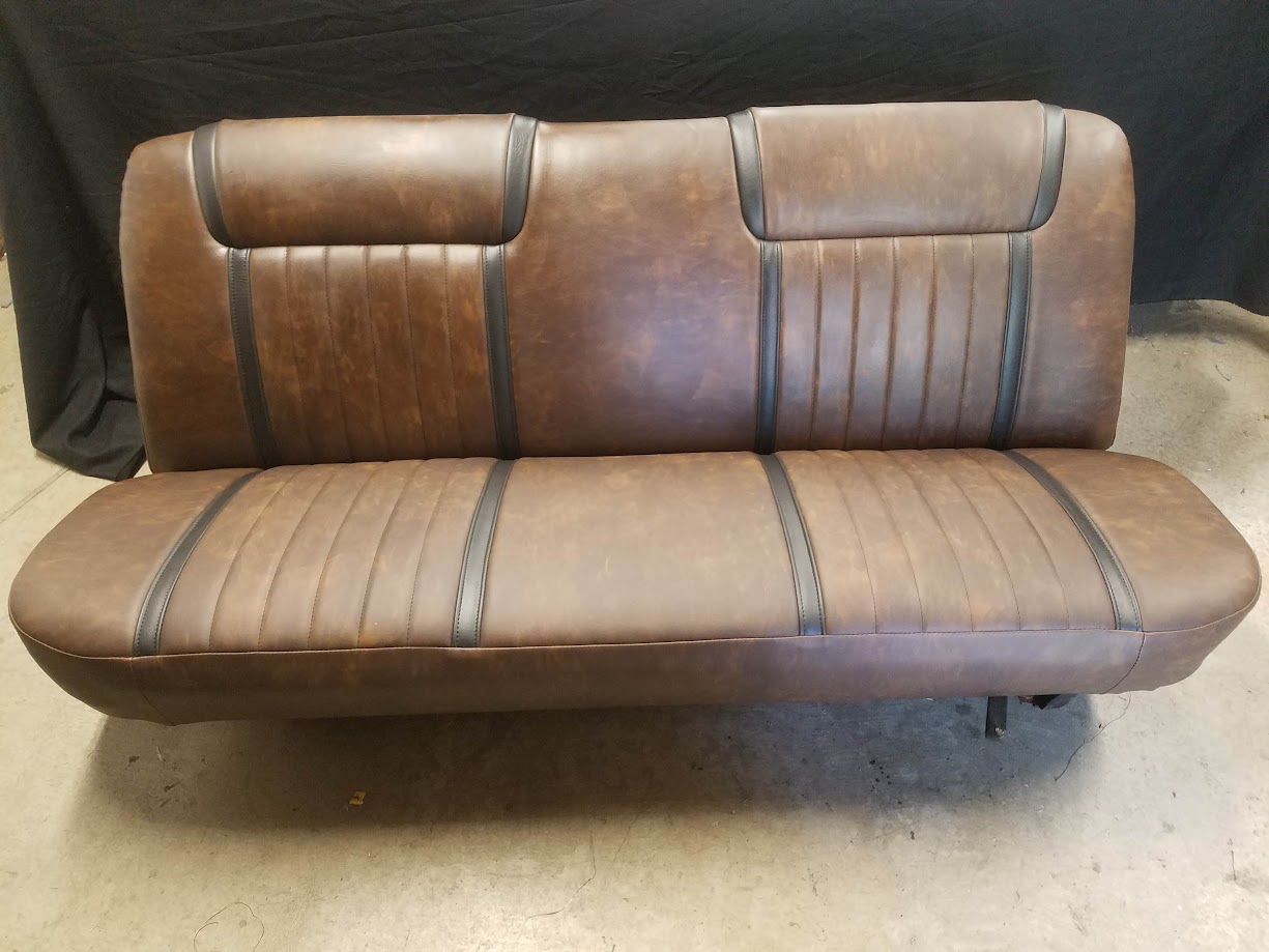 Cars Two Toned Brown Bench Seat